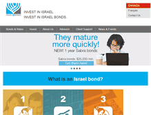 Tablet Screenshot of israelbonds.ca